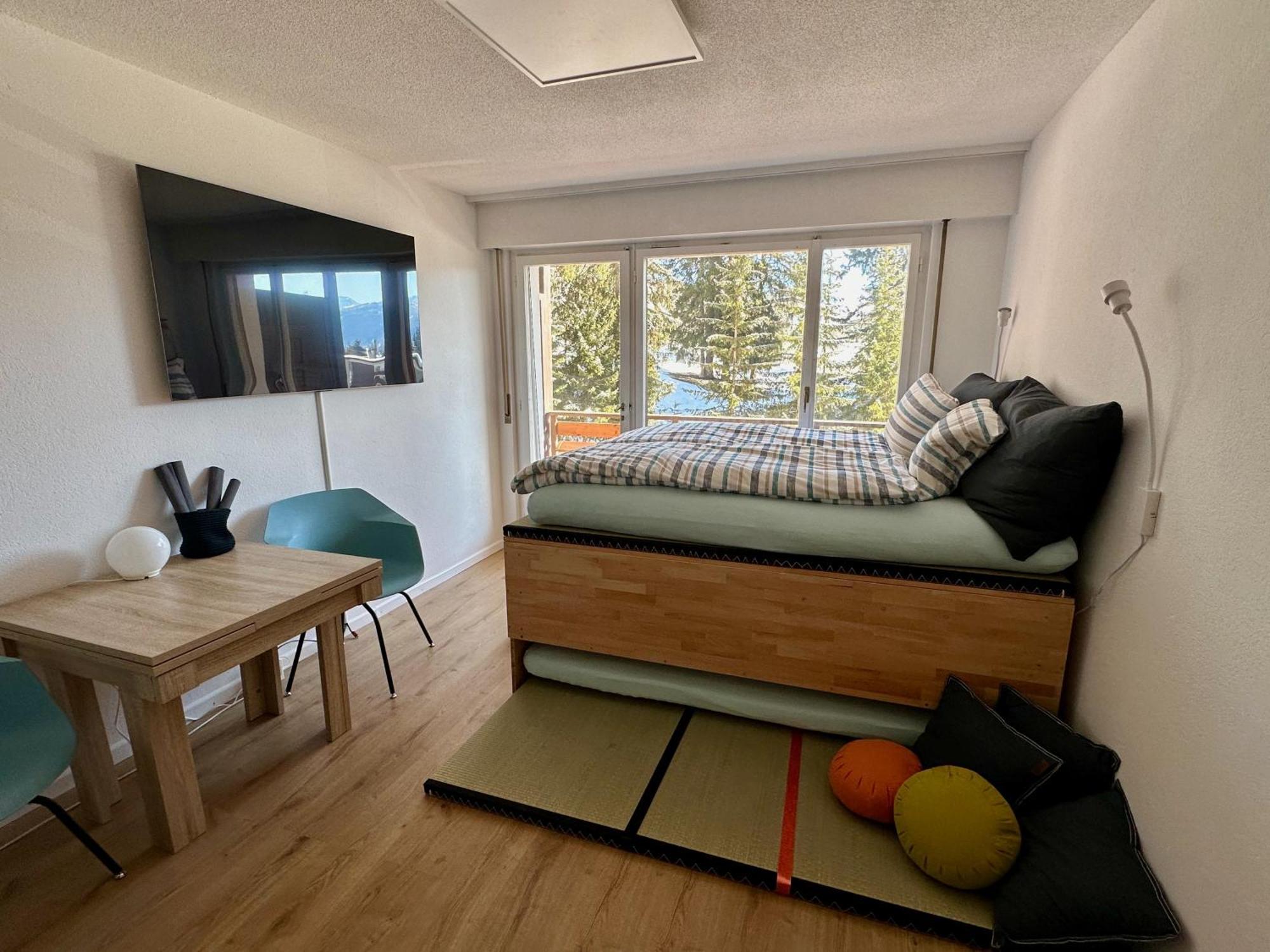 Studio Serenity, 4 Min Walk To Center! Crans-Montana Exterior foto